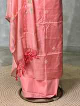 Chanderi unstitched salwar set: PBRUS43