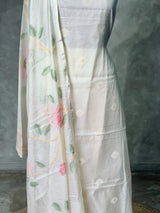 Chanderi unstitched salwar set: PBRUS44