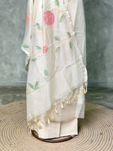 Chanderi unstitched salwar set: PBRUS44