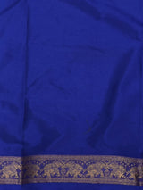 Royal Blue Semi mysore crepe Silk Saree - PBRMJ2E