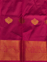 Navy blue and Magenta semi kanchipuram soft silk saree - PSSN199H