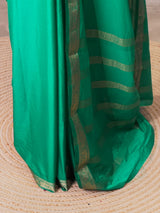 Aqua Green Semi mysore crepe Silk Saree - PBRMJ2A
