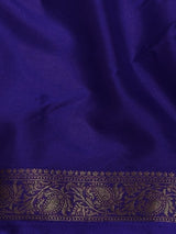 Royal blue Semi mysore crepe Silk Saree - PBRMJ3c
