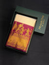 Off white and Burgundi Tissue Kanchipuram saree- PBRIDEK3D