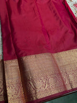 Off white and maroon Tissue Kanchipuram saree- PBRIDEK3C