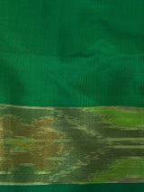 Yellow and Green Handloom silk cotton saree - PBRMH1F