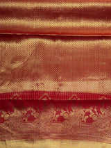 Red Tissue Kanchipuram saree- PBRIDEK11A