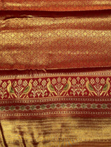 Red Tissue Kanchipuram saree- PBRIDEK14