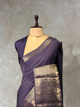 Violet Pure Viscose Silk Saree - PBRATH3A