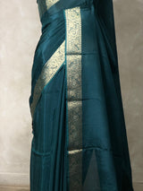 Peacock blue Pure Viscose Silk Saree - PBRATH4G