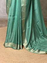 Sage Green Pure Viscose Silk Saree - PBRATH4C