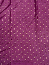 Dark Lavender Banarasi georgette Saree - PBRFA1F