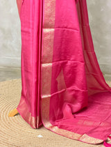 Mauve Pink Pure Viscose Silk Saree - PBRATH4H