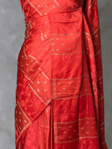 Orange Banarasi Satin silk Saree - PBRMM2H