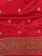 Red Banarasi Satin silk Saree - PBRMM2I