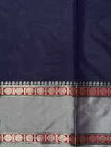 Bluish violet semi banarasi Saree - PIH100