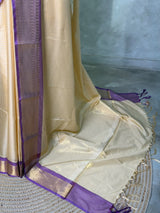 Pastal yellow semi banarasi Saree - PIH102