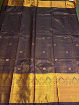 Brown Semi kanchipuram silk saree- PSSRN5
