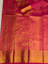 Rani Pink Semi kanchipuram silk saree- PSSRN9