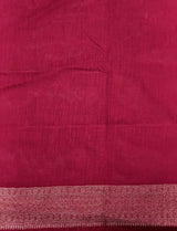 Rani pink Semi Tusser silk saree- PBRMM3K