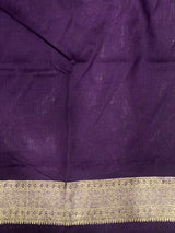 Purple Semi Tusser silk saree- PBRMM3A