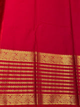 Bottle Green and Reddish pink Semi kanchipuram silk saree- PSSRN16