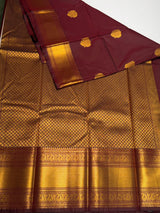 Brown Semi kanchipuram silk saree- PSSRN18