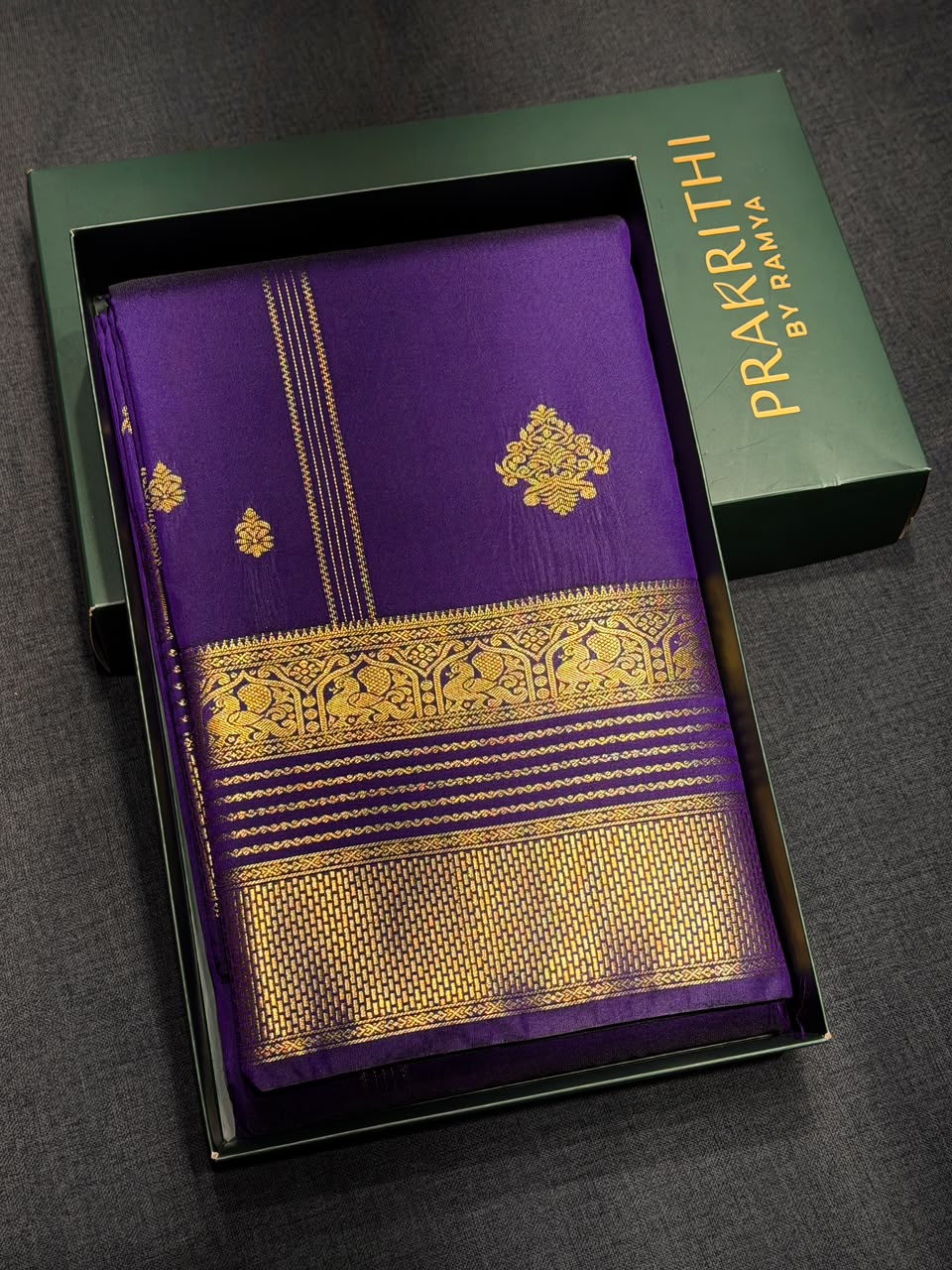 Violet Semi kanchipuram silk saree- PSSRN19