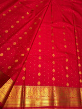Red Semi kanchipuram silk saree- PSSRN20