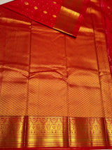 Red Semi kanchipuram silk saree- PSSRN20