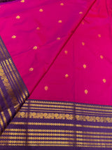 Magenta and violet Semi kanchipuram silk saree- PSSRN26