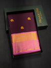 Purple and Pink Semi kanchipuram silk saree- PSSRN27