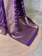Violet Georgette fabric saree- PBRVAR1M