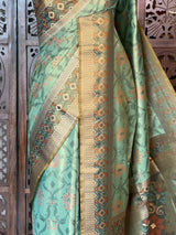 Soft Tissue pochampalli silk Saree - PBRKIV3C