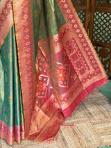 Soft Tissue pochampalli silk Saree - PBRKIV3B