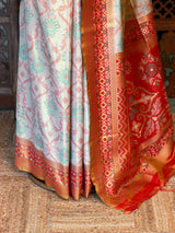 Soft Tissue pochampalli silk Saree - PBRKIV3
