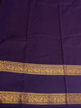 Reddish Pinkand deep purple Semi kanchipuram silk saree- PSSRN32