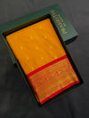 Yellow and red Semi kanchipuram silk saree- PSSRN34