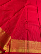 Red Semi kanchipuram silk saree- PSSRN37