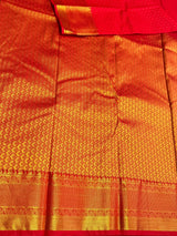 Red Semi kanchipuram silk saree- PSSRN37