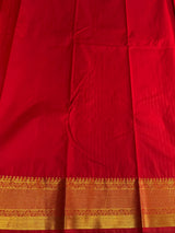 Red Semi kanchipuram silk saree- PSSRN37