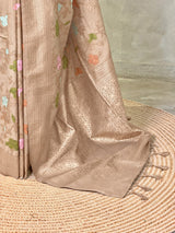 Nude shade Semi Tusser silk saree- PBRMM4F