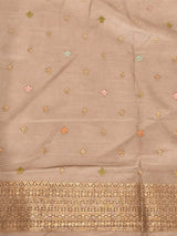 Nude shade Semi Tusser silk saree- PBRMM4F