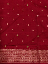 Light wine Semi Tusser silk saree- PBRMM4E