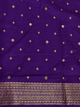 Violet Semi Tusser silk saree- PBRMM4D
