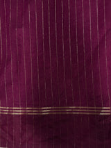 Deep Wine Chanderi silk cotton saree- PBRNAK4J