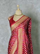 Maroon Satin silk Saree - PBRKIV6G