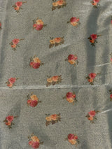 Pastal Blue Pure Soft Tissue silksaree - PBRRUPD