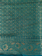 Blue Banarasi mashru katan silk saree - PRAZ8A