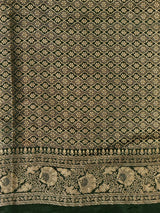 Green Banarasi mashru katan silk saree - PRAZ8F